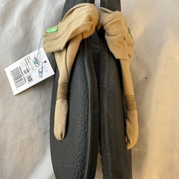 Sanuk  Women's Yoga Sling Ella Sandal Women Size 10  Khaki retail   $40  NWT - Picture 2 of 6